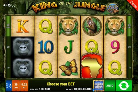 Игровой автомат King of the Jungle  Golden Nights Bonus  играть бесплатно